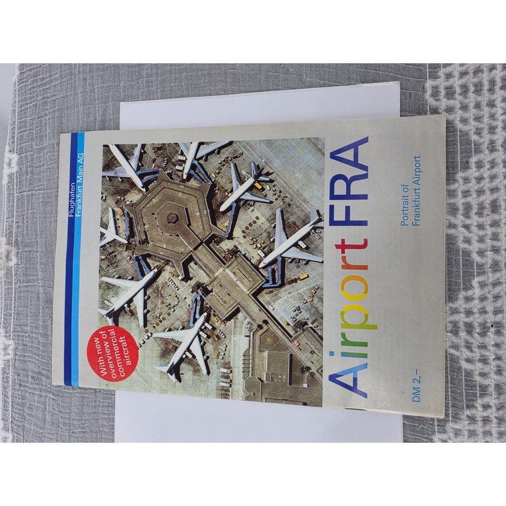 Vintage Airport FRA Portrait of Frankfurt Airport Booklet Aviation Memorabilia